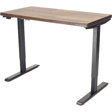 We'Re It Lift It Electric Sit Stand Desk, 46.25 H, 24 W X Laminate wood, metal, Black VL12BLK4824-RW
